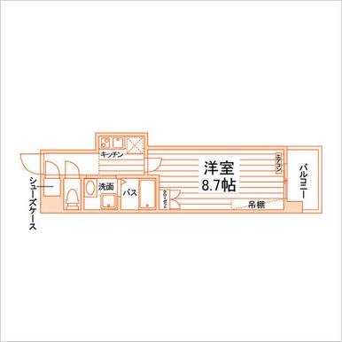 鹿児島市中央町のマンションの間取り