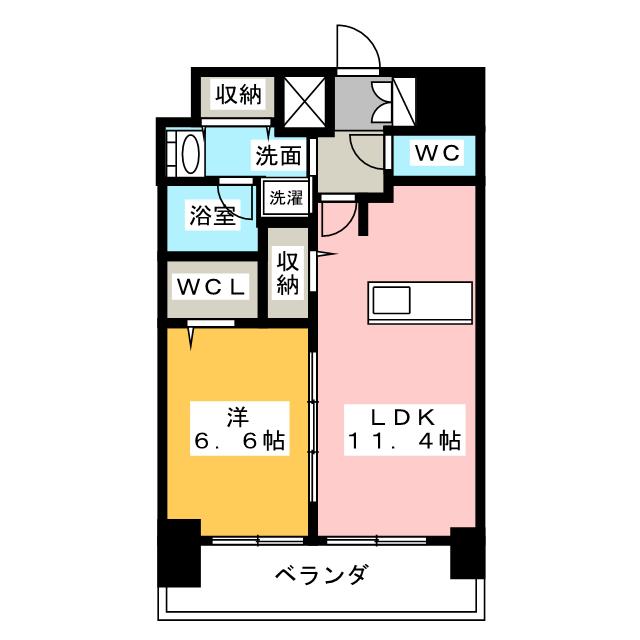 プレサンス鶴舞公園セラヴィの間取り