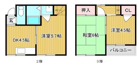 丸吉マンションの間取り