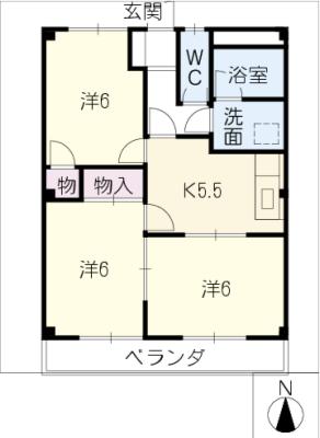 プレステージＨＡＹＡＮＯの間取り