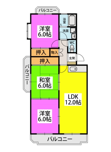 エクセルいまはせの間取り