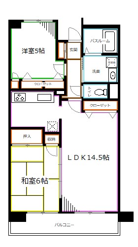 ＵＵＲコート白鷺の間取り