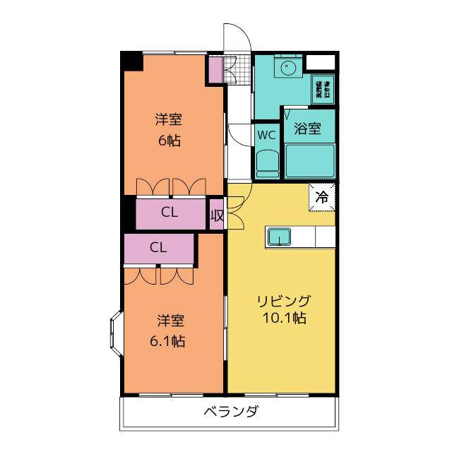 ロジュマンIの間取り