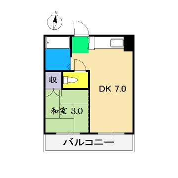 野村学生アパート F棟の間取り