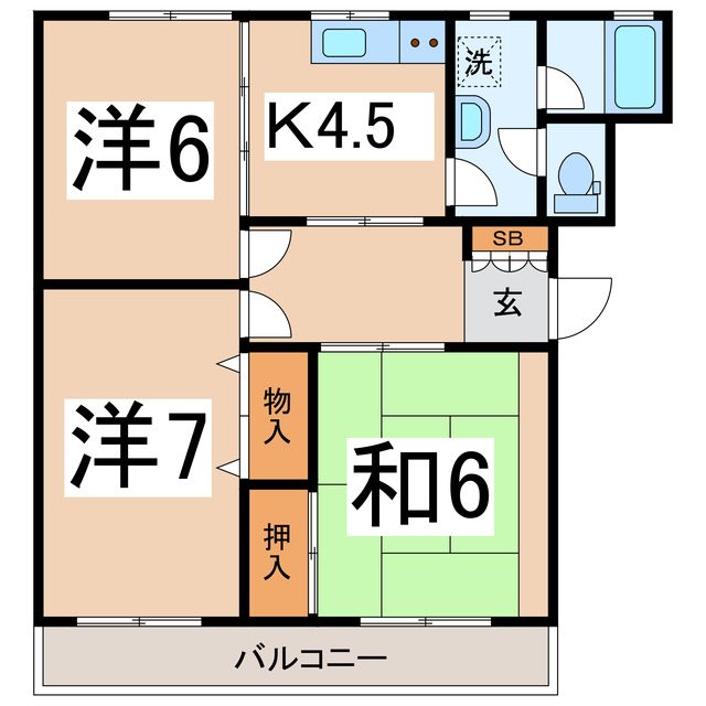 ハイグレース正治の間取り