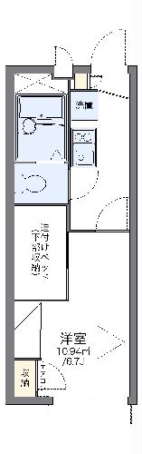 【レオパレスジョーウンIII番館の間取り】