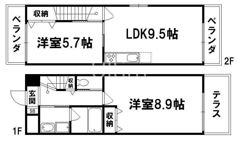 ＶＩＯＬＡ　ＩＷＡＳＡの間取り