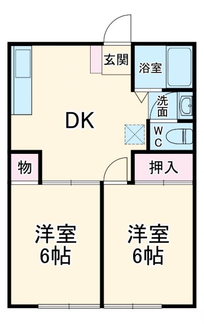 パナハイツ河合Bの間取り