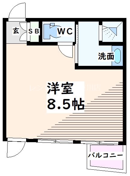 立川市高松町のマンションの間取り