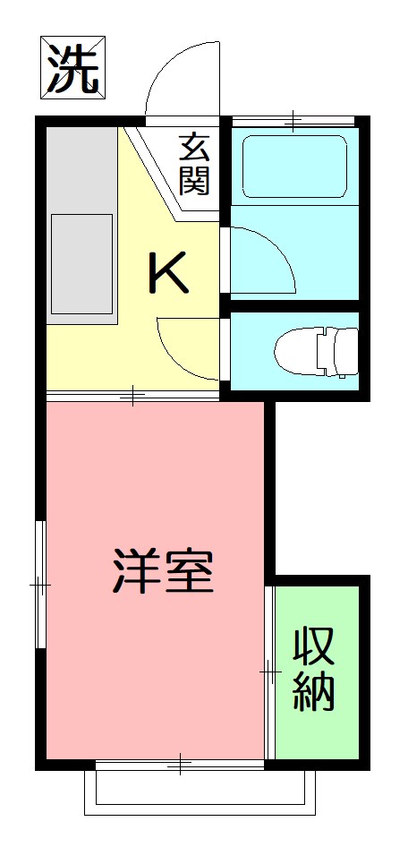 コーポ司第３の間取り