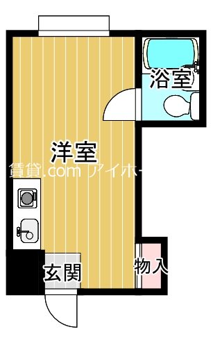 大阪市都島区中野町のマンションの間取り