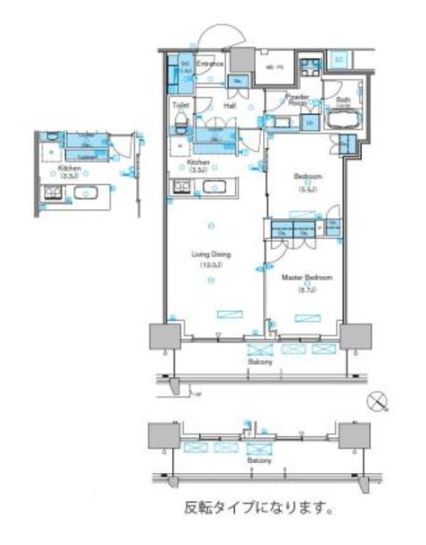 江東区豊洲のマンションの間取り