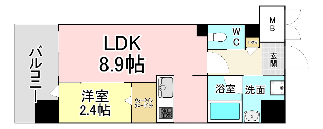 ＹＳＰ城野の間取り