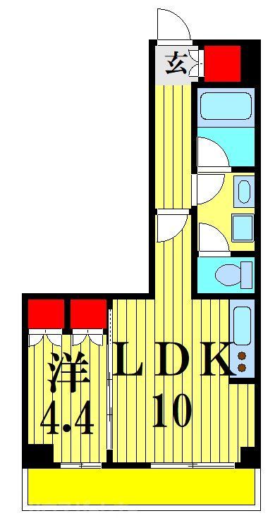 パークアクシス市川の間取り