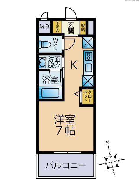 ビレッジ九大前の間取り