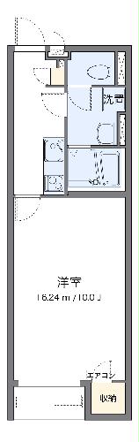 クレイノシャイン万倍の間取り