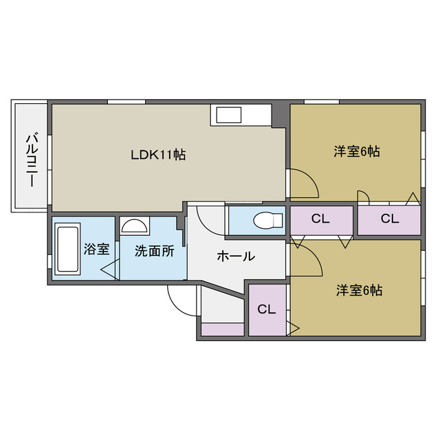 シャトー横浜の間取り