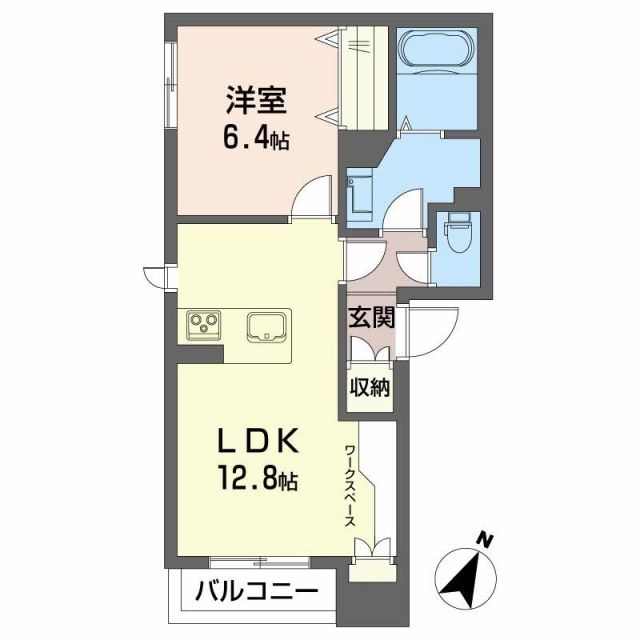 シャーメゾン関屋の間取り