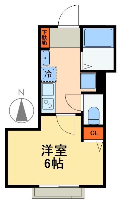 鎌ケ谷市中佐津間のアパートの間取り