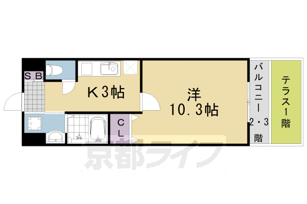 ポラリス桂川の間取り