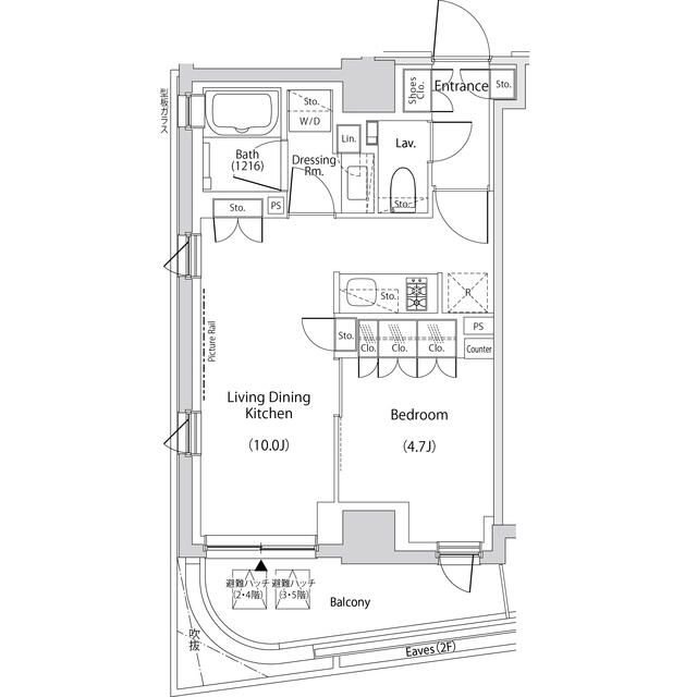 文京区目白台のマンションの間取り