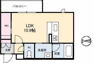 シャーメゾンステージ新山口　Ｃ棟の間取り