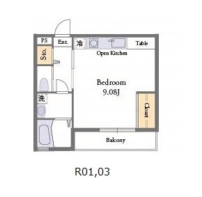 東松山市小松原町のアパートの間取り