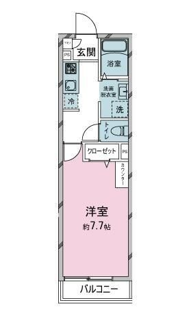 東村山市秋津町のアパートの間取り