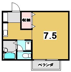 セジュール北山の間取り