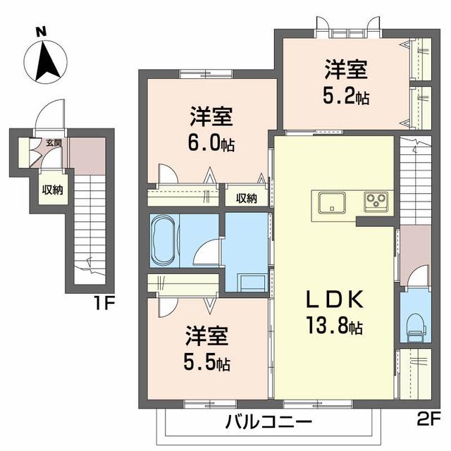 【シャーメゾン　ルボワ　Ｂ棟の間取り】