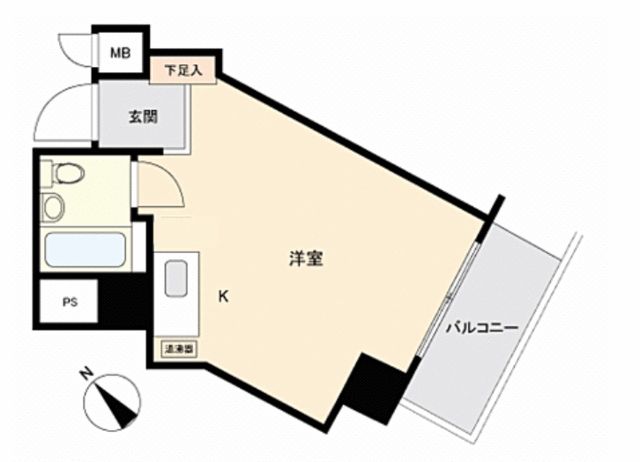 藤沢市片瀬海岸のマンションの間取り