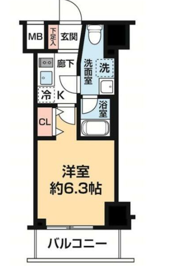 ガレリアレジデンス石川町の間取り