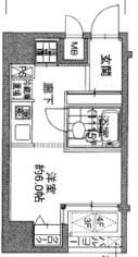 ドルチェ京橋・弐番館の間取り