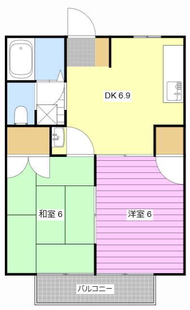 F・OAKの間取り