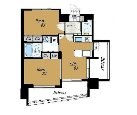 エステムプラザ飯田橋タワーレジデンスの間取り