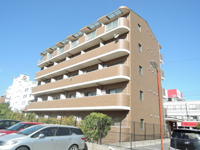 建物外観　落着いたブラウンのタイル張りマンション☆