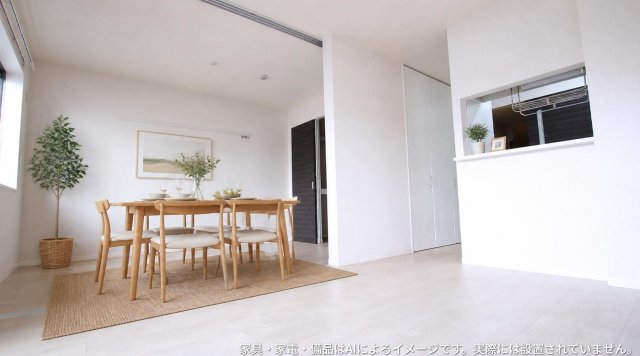 居室・リビング　ＡＩのモデルルーム加工画像です