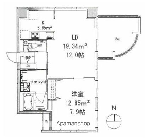 モンテヴェルデ神楽坂弐番館の間取り写真