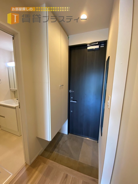 玄関　全面鏡付いています。