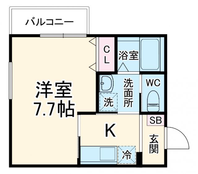 イーグル与野本町A棟の間取り写真