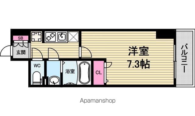 アプリーレ松屋町の間取り写真