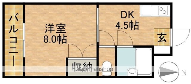 遠州鉄道 上島駅 徒歩54分 3階建 築38年の間取り写真
