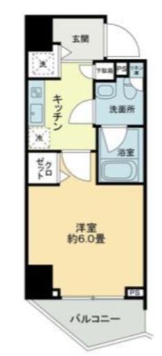 KDA SHINAGAWA OSAKIの間取り写真