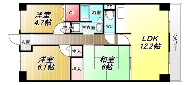 モンテ21の間取り写真