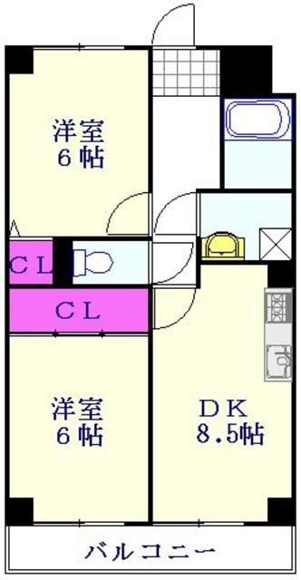 アルデール三郷C棟の間取り写真