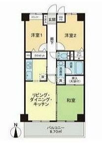 ライオンズマンション小岩大杉公園の間取り写真