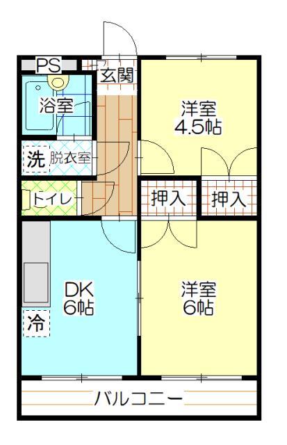 サンライズ若宮の間取り写真