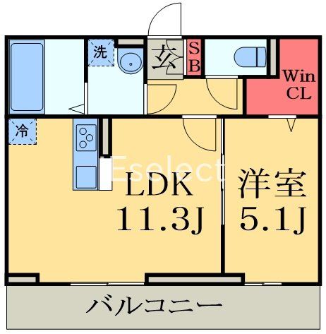タイムズ・スクエアV Fourの間取り写真