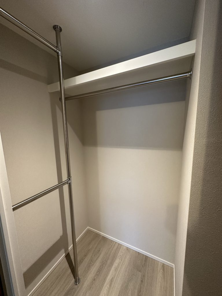 収納　たっぷりとした収納スペースです