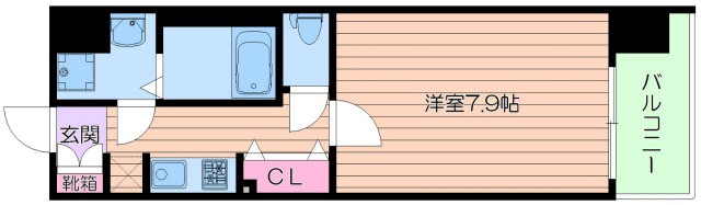 地下鉄堺筋線 北浜駅 徒歩5分 14階建 築15年の間取り写真